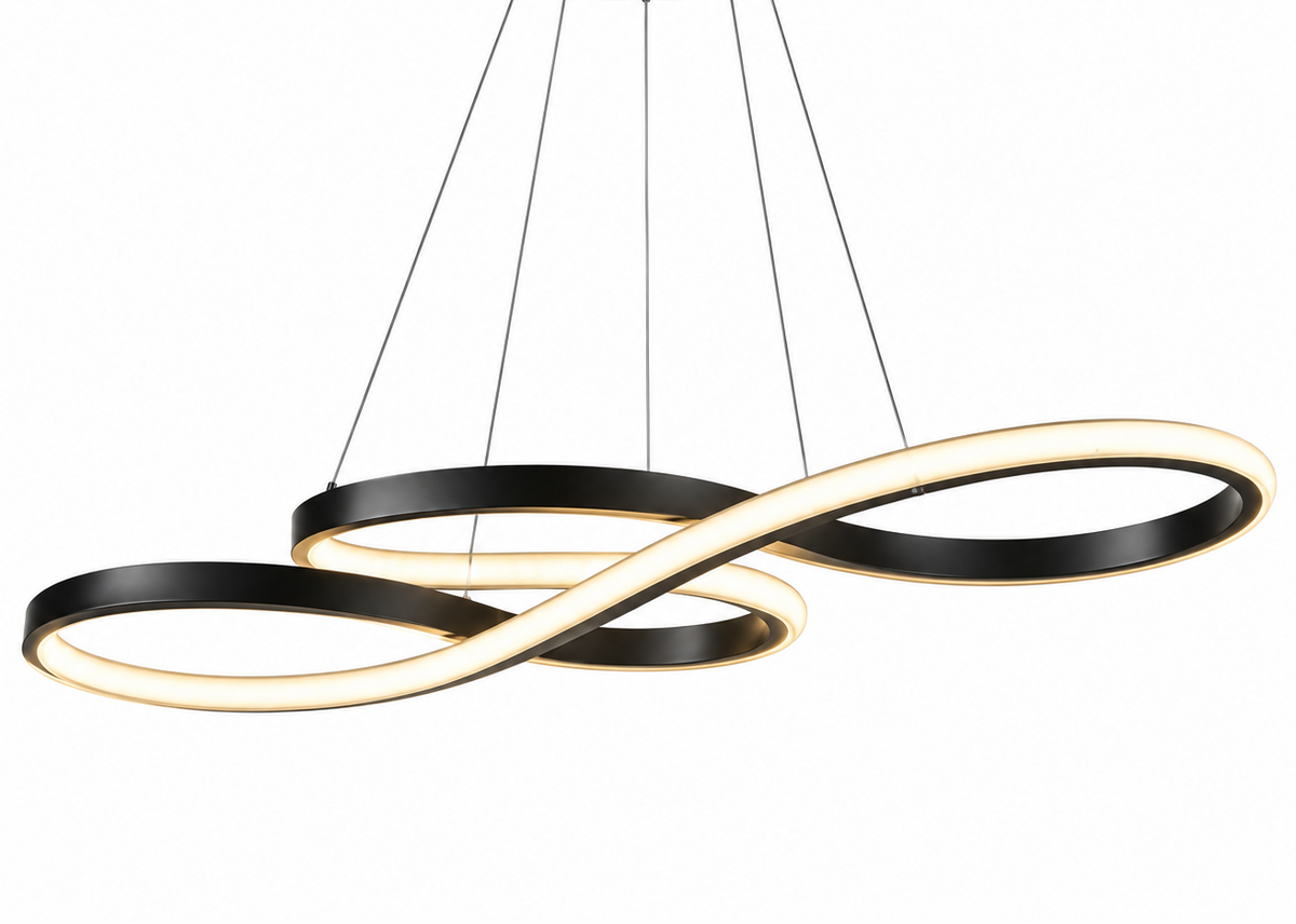 Lustre Design Noir - Infini