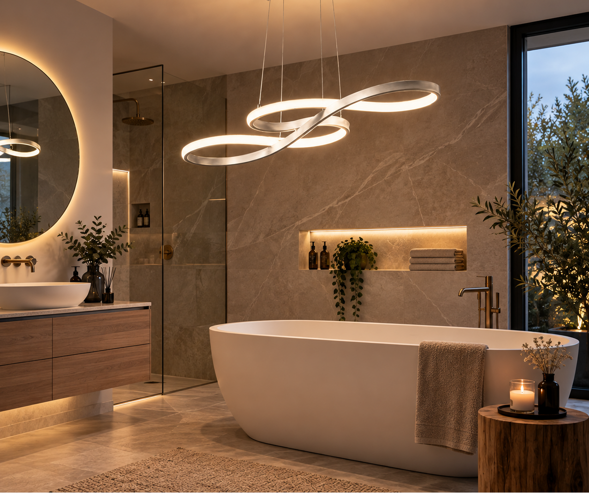 Lustre LED Suspendu - Élégance