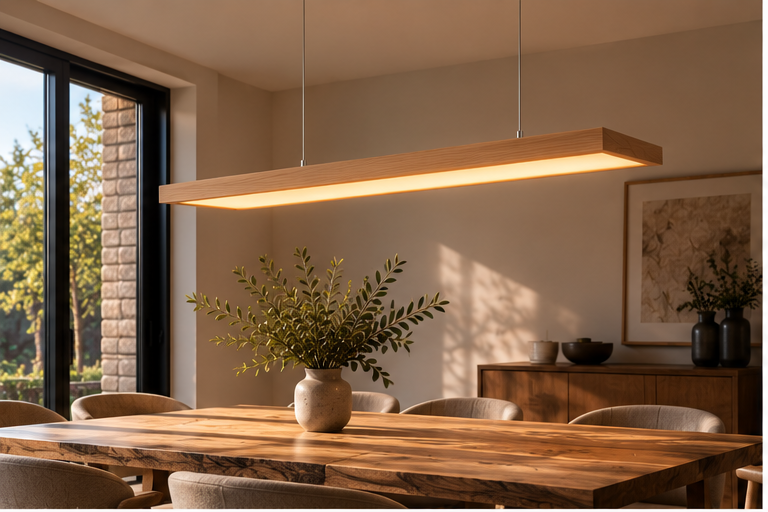Suspension LED en bois - Akio