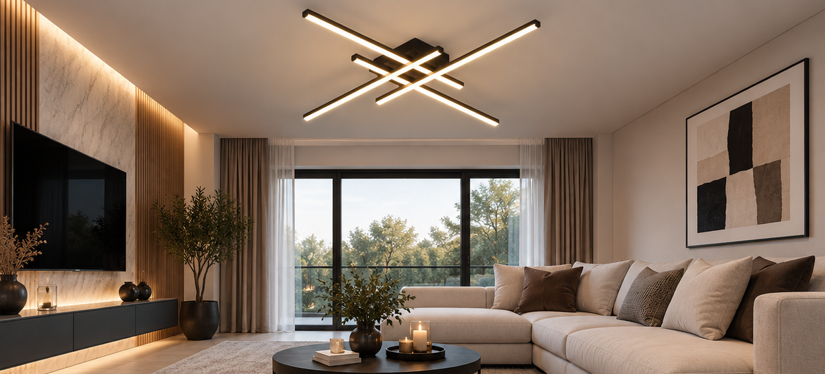 Plafonnier LED Design - Croisé