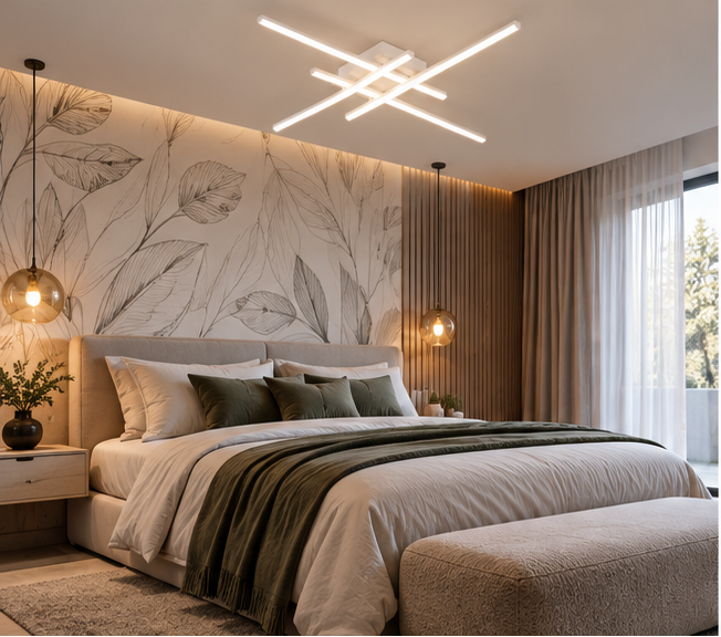 Plafonnier LED Design - Croisé