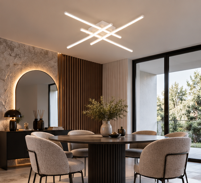 Plafonnier LED Design - Croisé