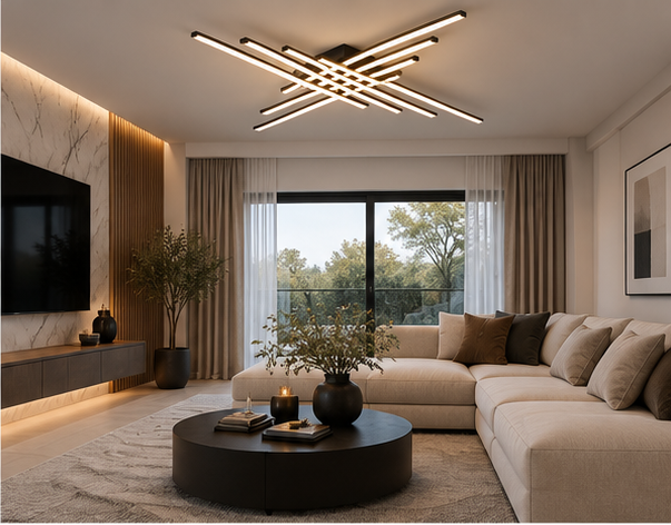 Lustre Plafonnier Design - Éclat