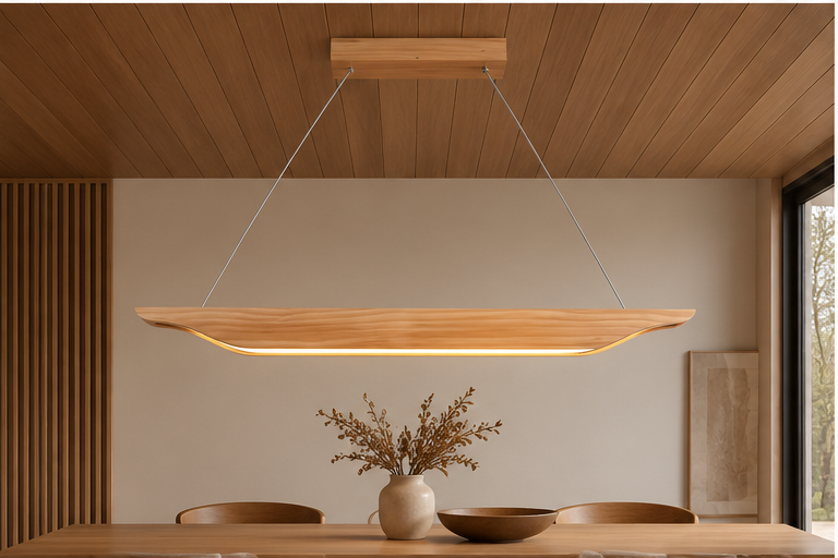 Suspension LED en bois - Nakoa