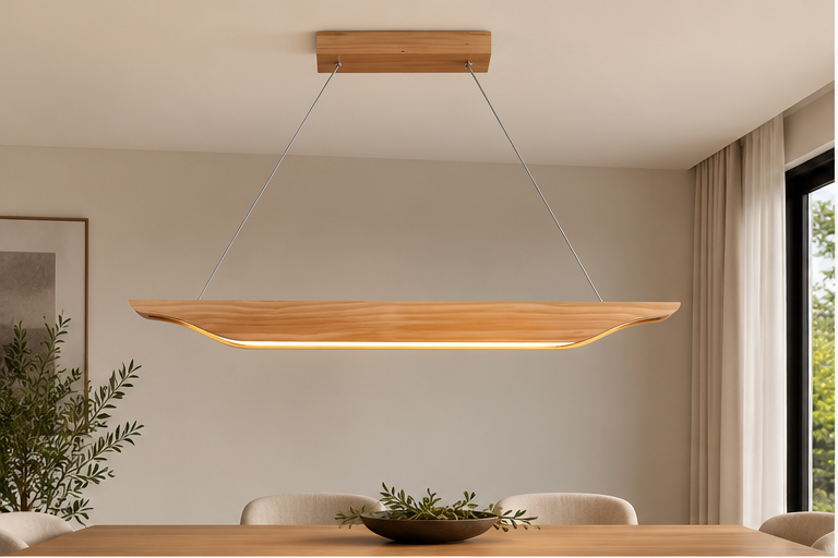 Suspension LED en bois - Nakoa