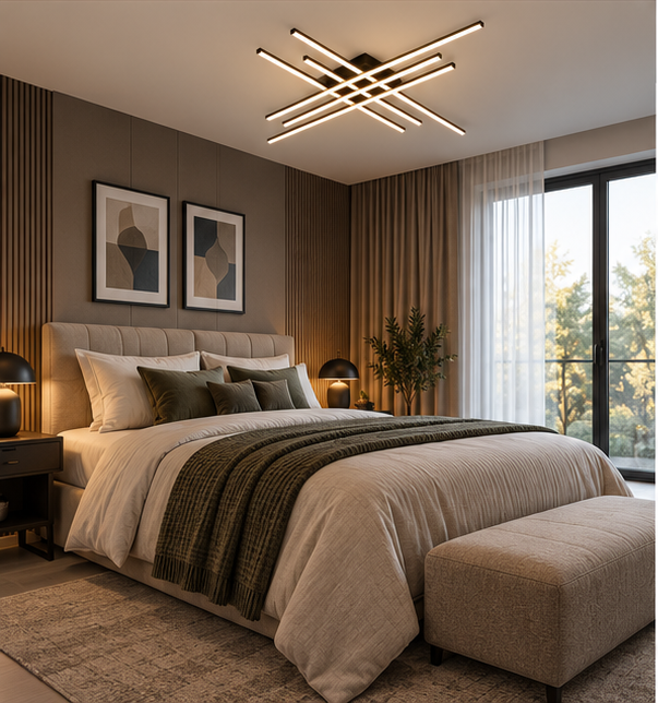 Lustre Plafonnier Design - Perspective