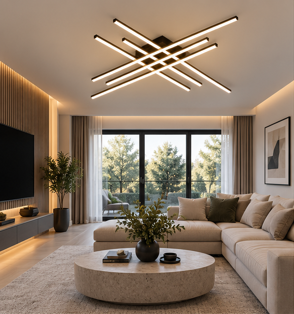 Lustre Plafonnier Design - Perspective