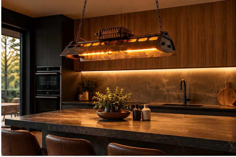 Suspension industrielle vintage - Arko
